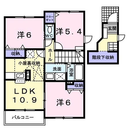 パールハイツ２の物件間取画像